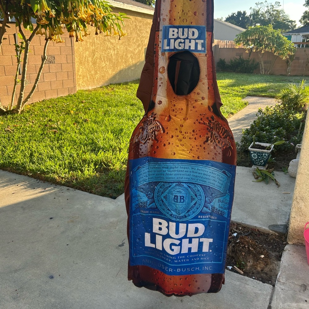 Bud Light Beer Bottle Costume - Blue